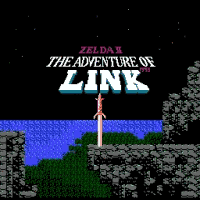 Zelda II Enhanced Title Screen